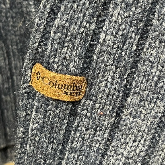 Columbia XCO Men’s Blue Full Zip Wool Blend Sweater Size XL - Picture 5 of 6